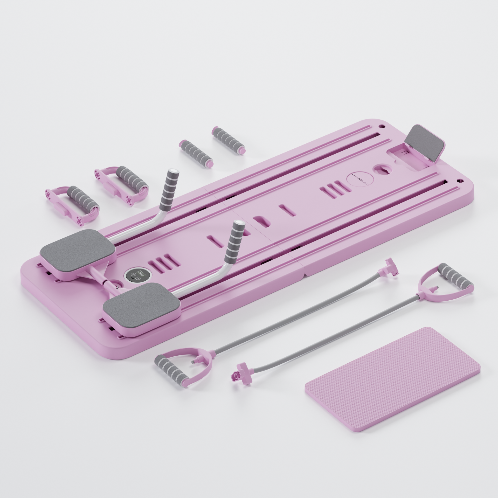 Pilates Reformer Set - Sodava, Pilates Reformer Set, Portable Pilates Reformer, Reformly Pilates Board, Adjustable Pilates Board, Home Workout, Ab & Push-up Workout Board- Yoga