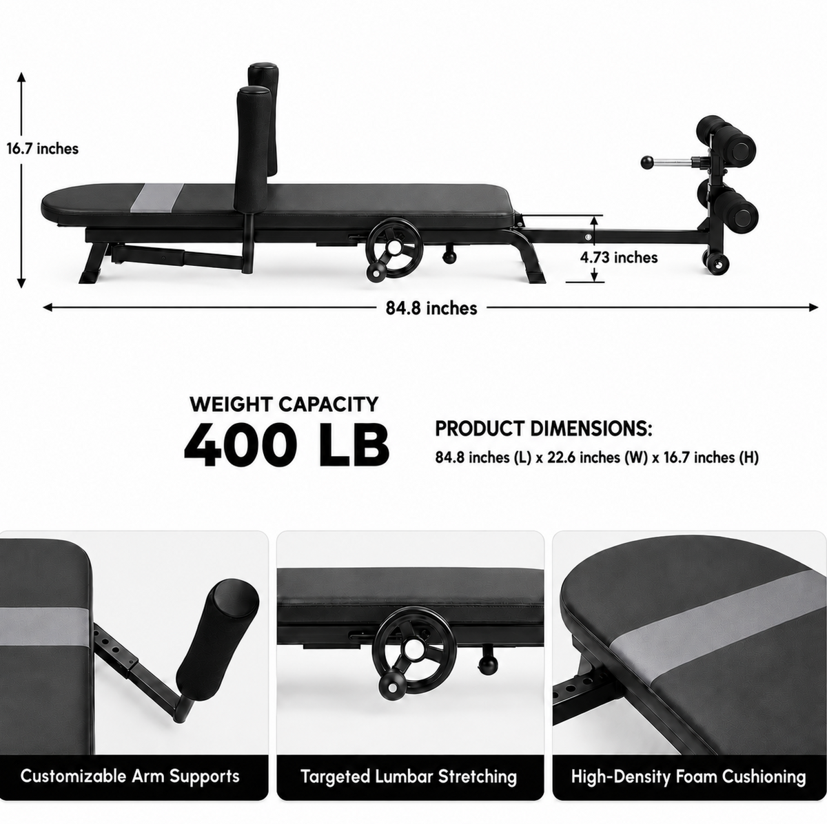 Adjustable Decompression & Stretch Table